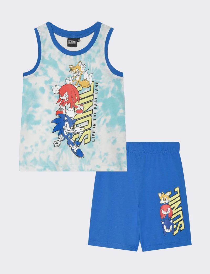 Completo con personaggi da bambino - Blu cobalto