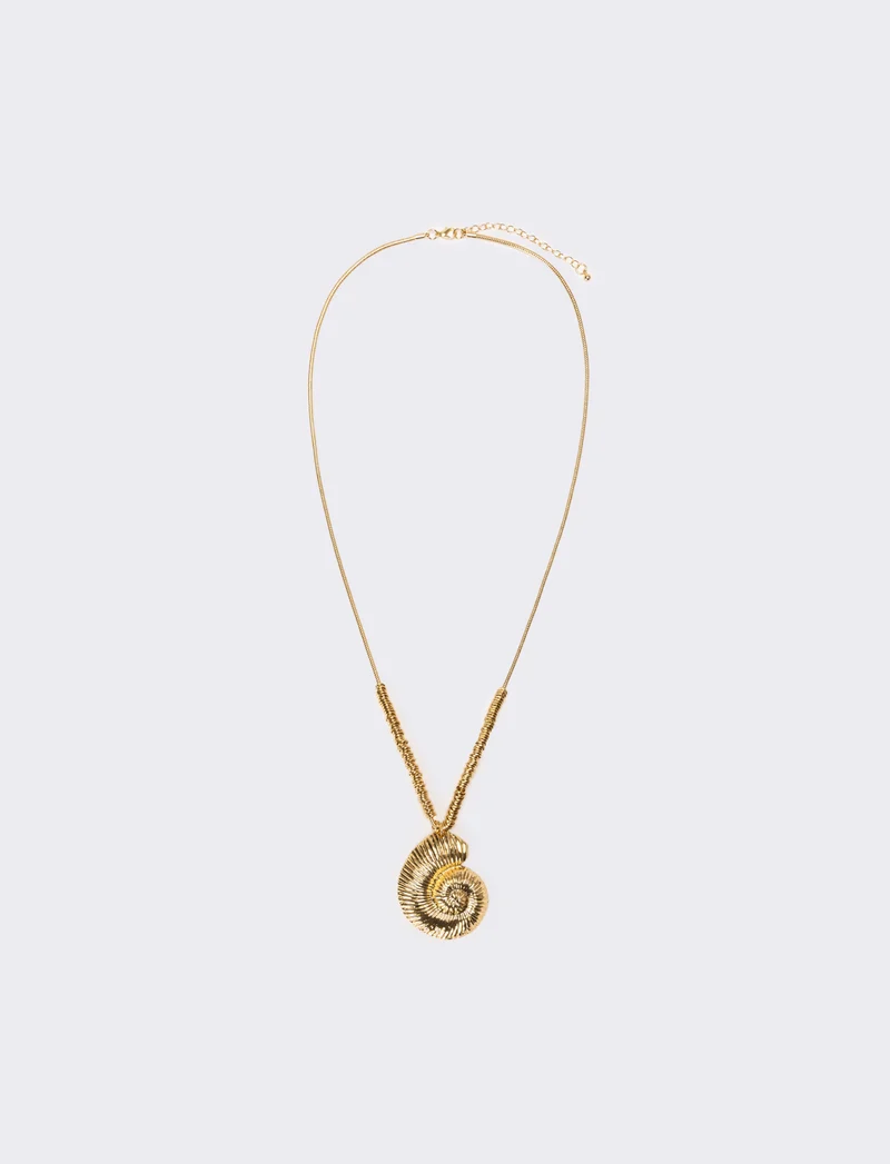 Collana donna con conchiglia - Oro