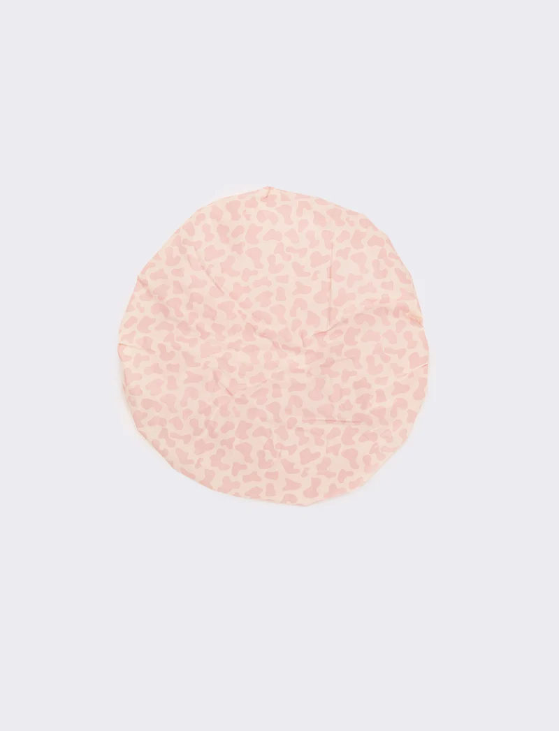 Cuffia doccia donna fantasia leopardata - Rosa