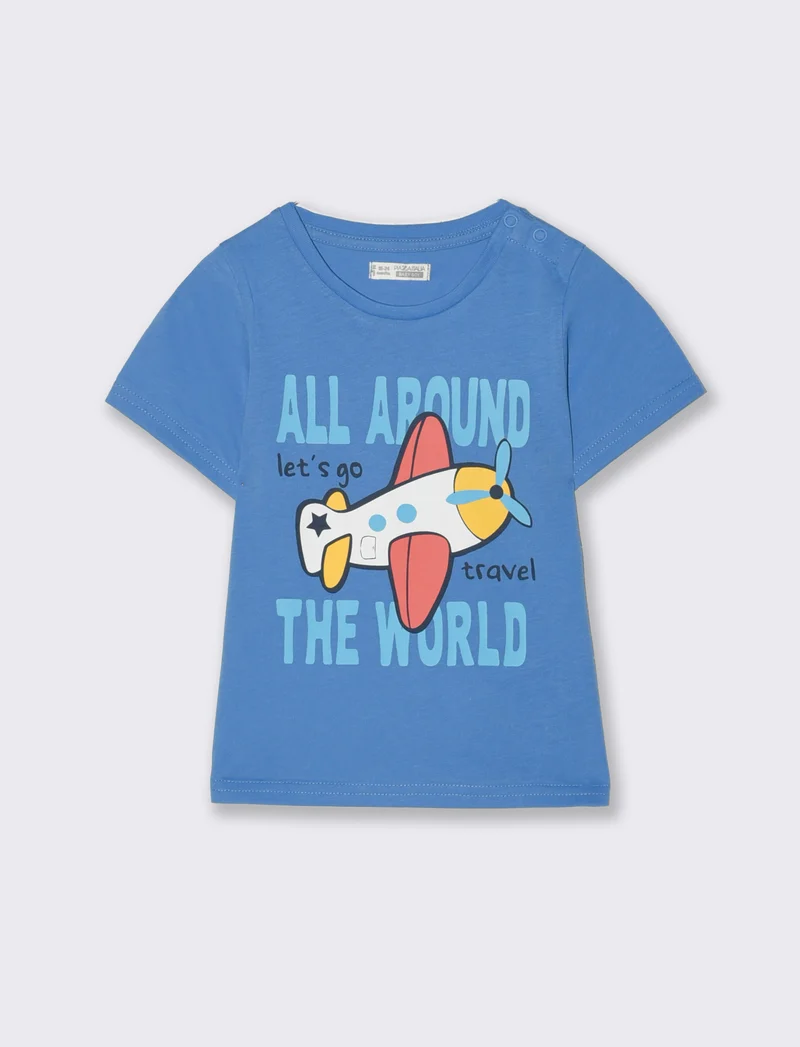 T shirt manica corta da neonato - Avion