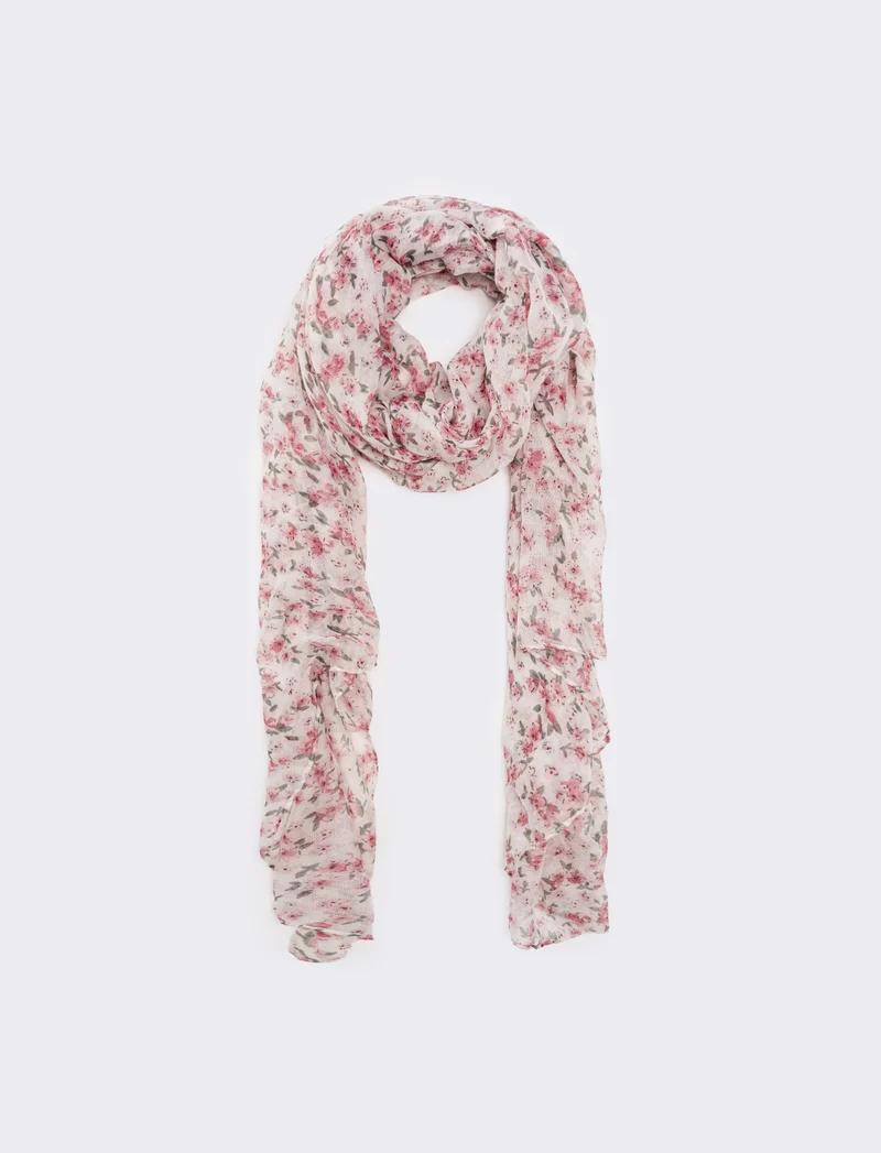 Foulard donna fiorellini - Bianco