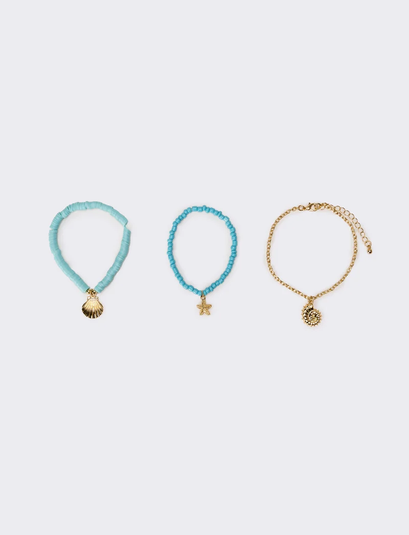 Bracciale donna con soggetti mare - Turchese
