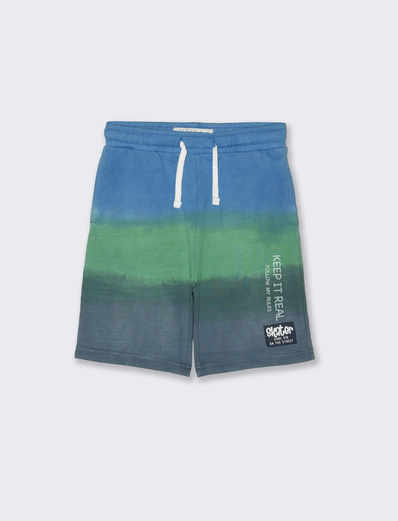 Bemuda in cotone tie and dye da bambino - Fantasia