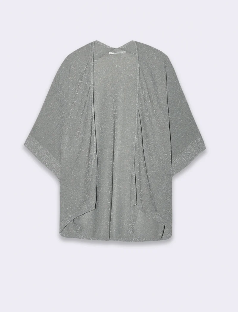 Maglia cardigan da donna - Grigio mel.
