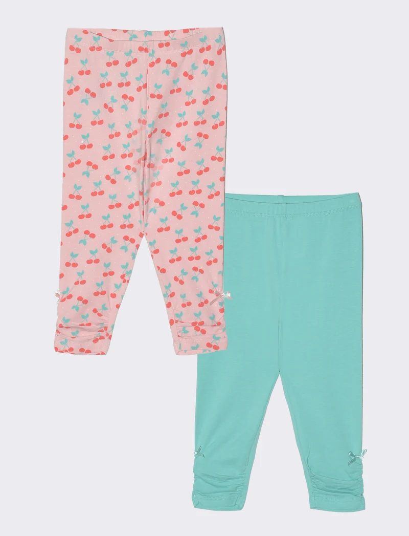 Leggings BIPACK da neonata - Verde acqua
