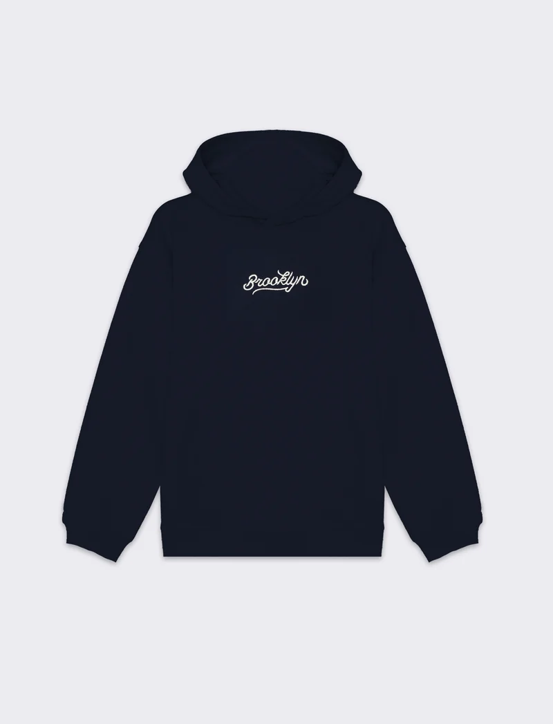 Felpa con cappuccio e stampa da bambino - Blu