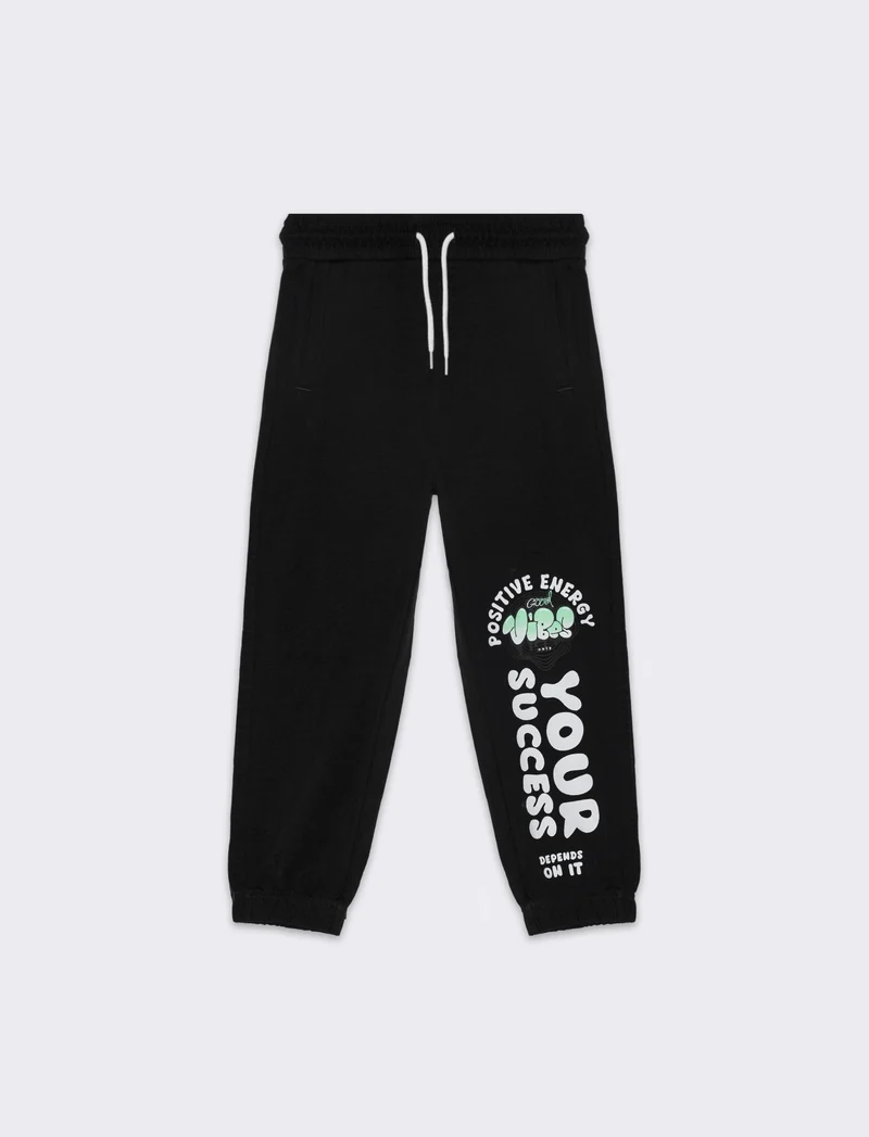 Pantaloni in cotone da bambino - Nero