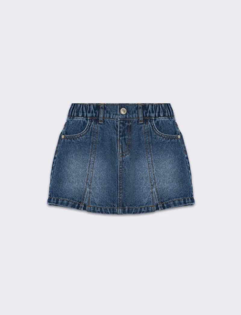 Monigonna in denim da neonata - Denim