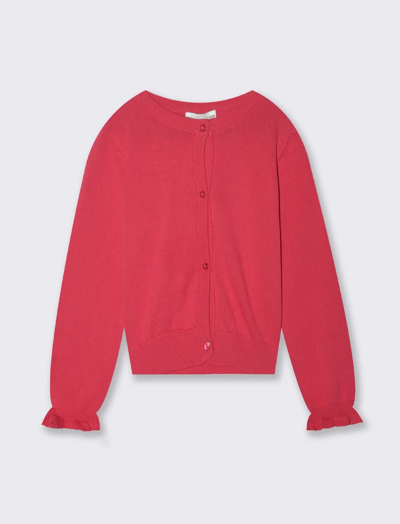 Cardigan estivo da bambina - Fuxia