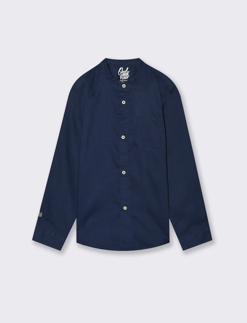Camicia maniche lunghe da bambino - Blu