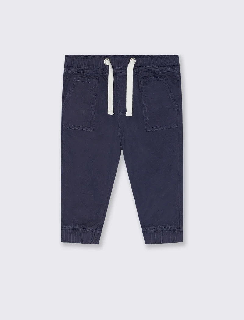 Pantaloni con coulisse da neonato - Blu