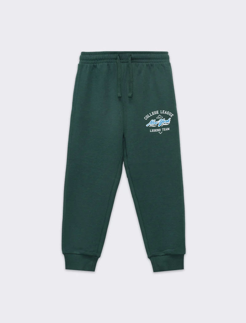 Pantaloni jogger con stampa da bambino - Verde
