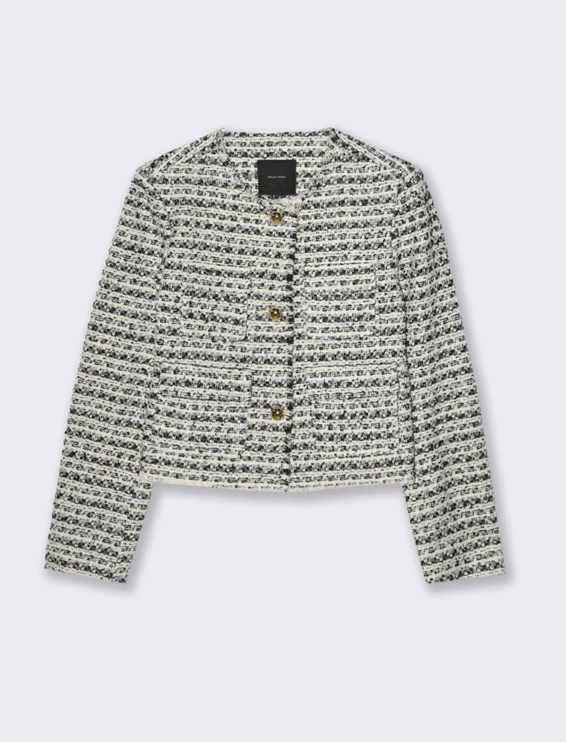 GIACCA CON BOTTONI METALLO COLOR ORO - var 1