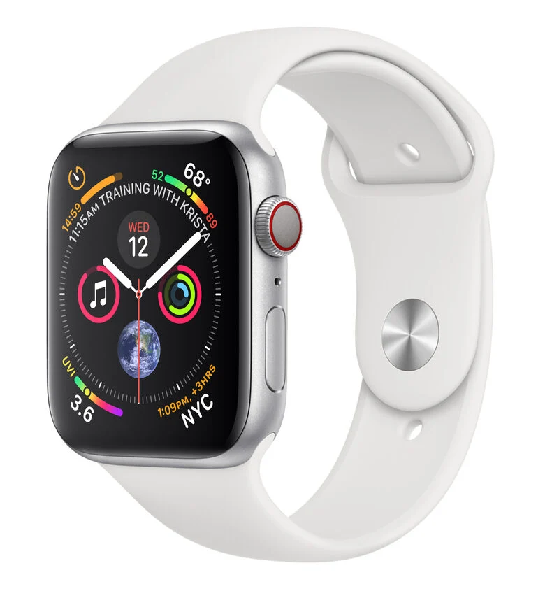Apple Watch Series 4 44 mm OLED 4G Argento GPS (satellitare)