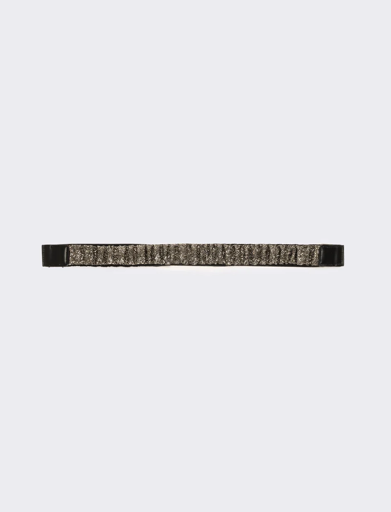 Cintura donna elastica con fusto strass - canna di fucile