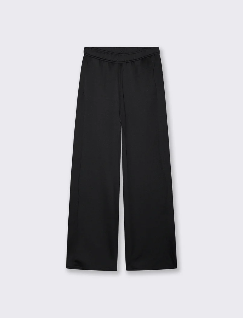 JOGGER CON ELASTICO IN VITA - Nero