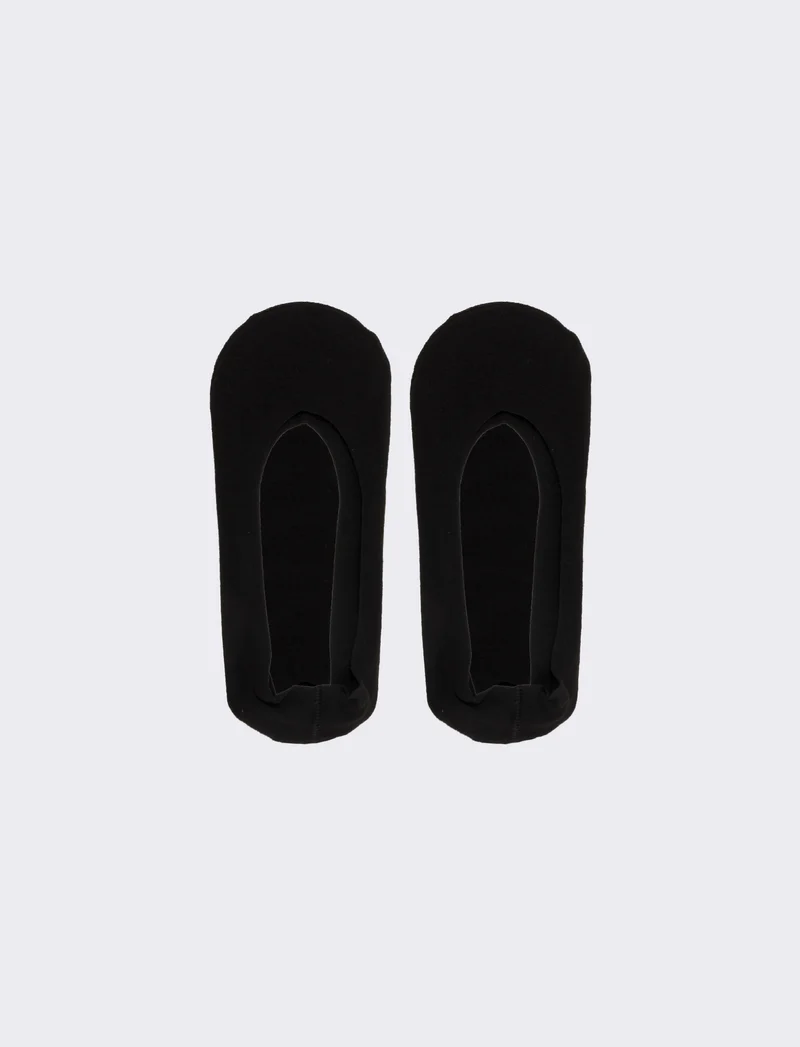 Calzini ballerina donna 2 paia - Nero