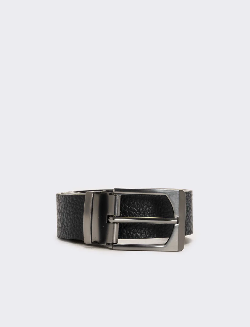Cintura uomo con attacco rapido 3,5 cm - Nero