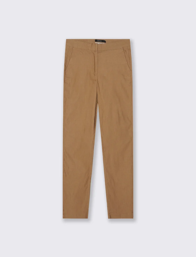 PANTALONE SLIM - Caramello