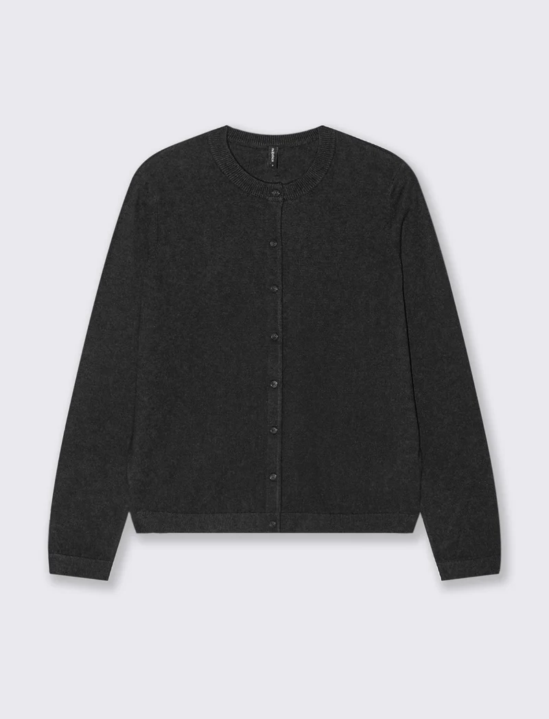 CARDIGAN BASICO - Nero