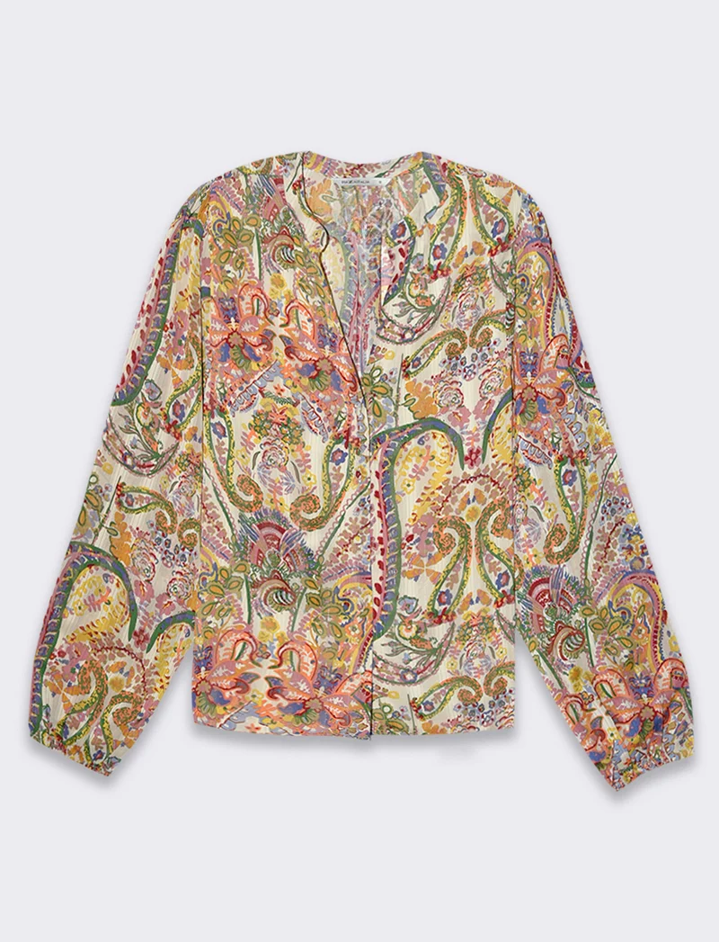Camicia stampata da donna - var 2