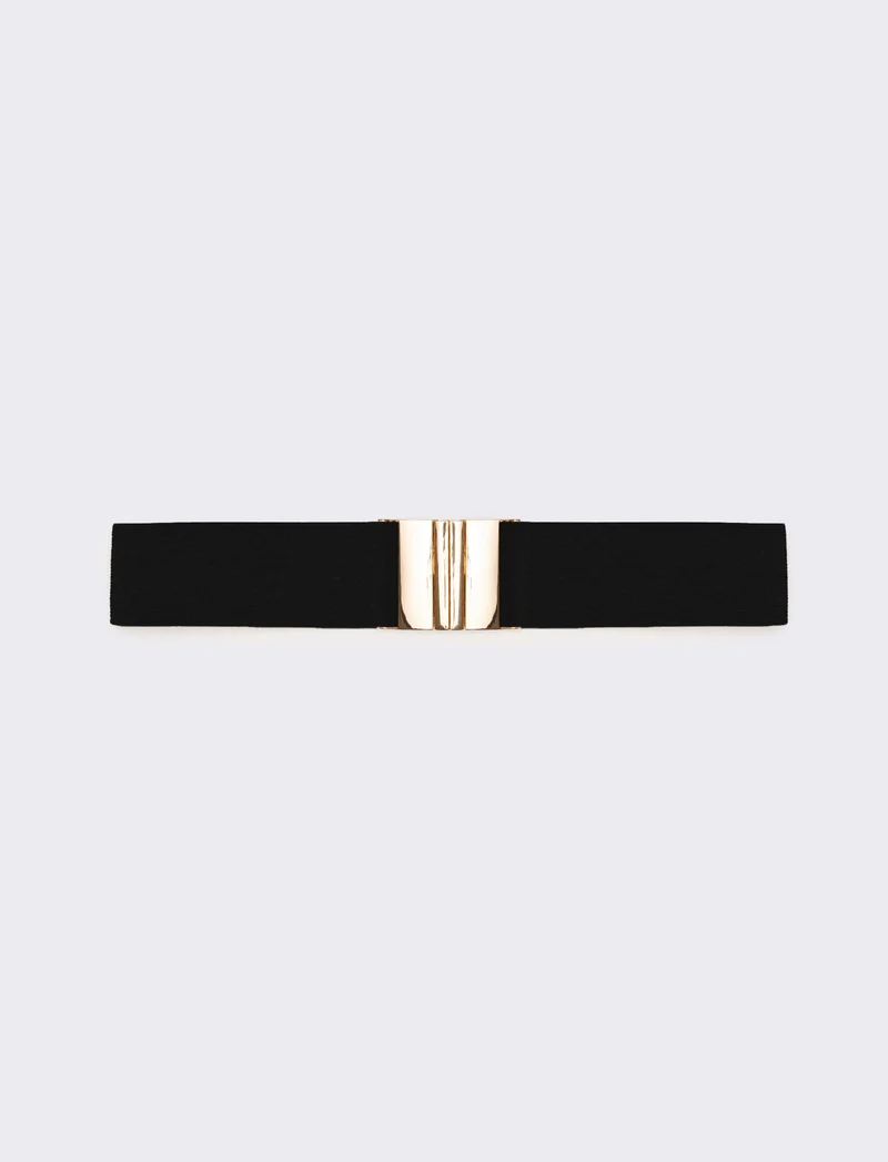 Cintura donna elastica lurex - Nero