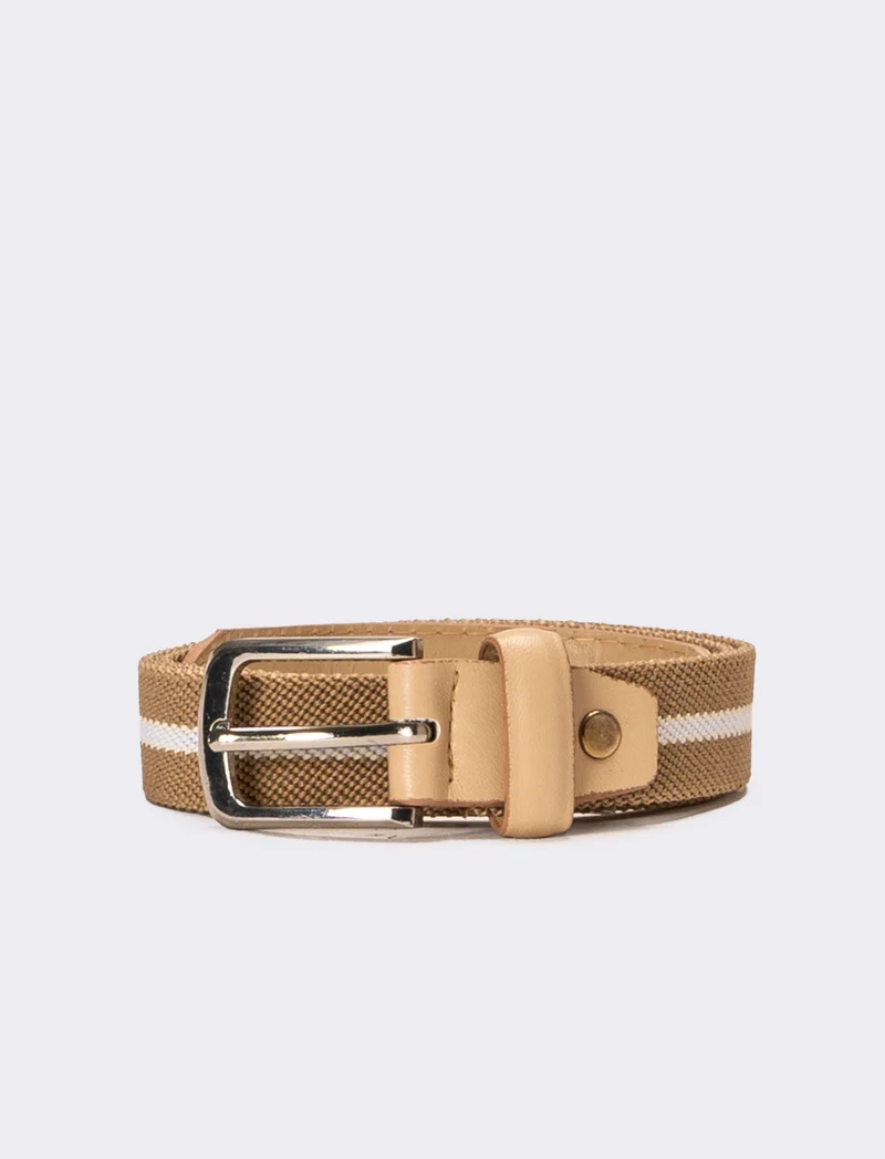 Cintura bambino elastica - Beige