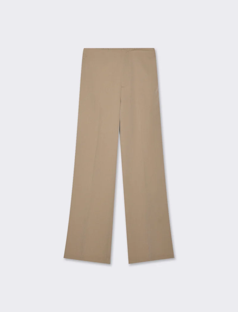 Pantalone gamba dritta da donna - Cammello