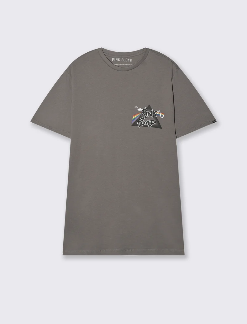 T-shirt stampa pink floyd da uomo - Grigio