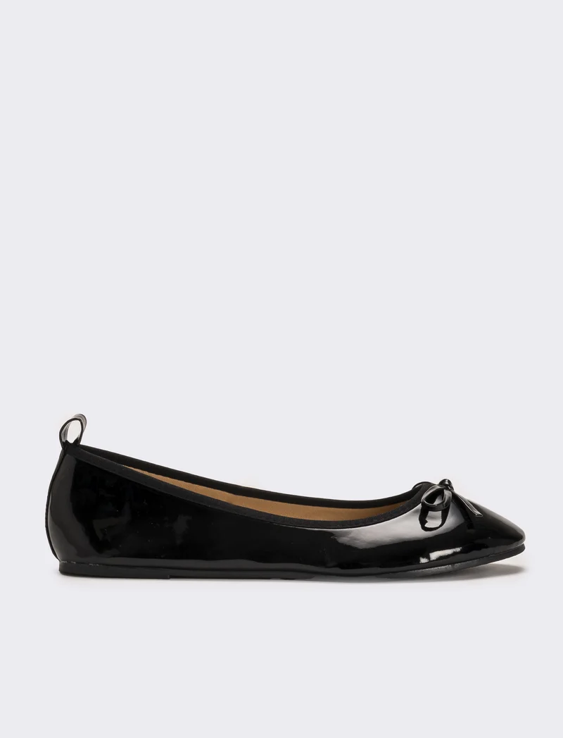 Ballerina in vernice da donna - Nero