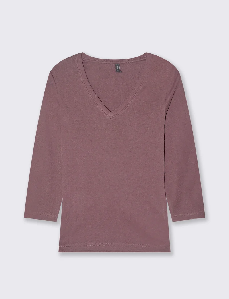 T-SHIRT BASICA - Viola glicine