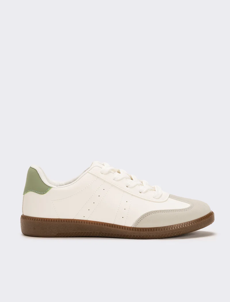 Sneakers multi elementi da donna - Bianco