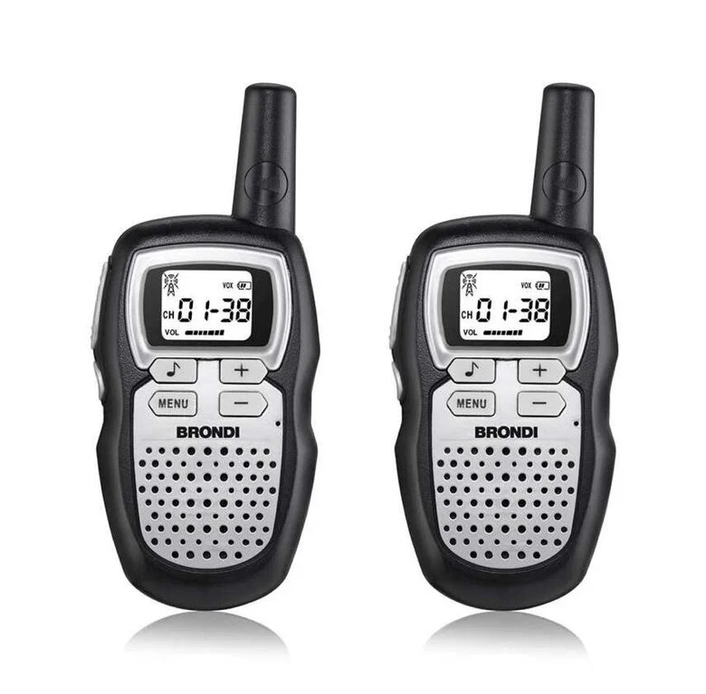 Brondi FX Compact Sport S ricetrasmittente 8 canali 446 - 446.1 MHz Nero, Acciaio inossidabile