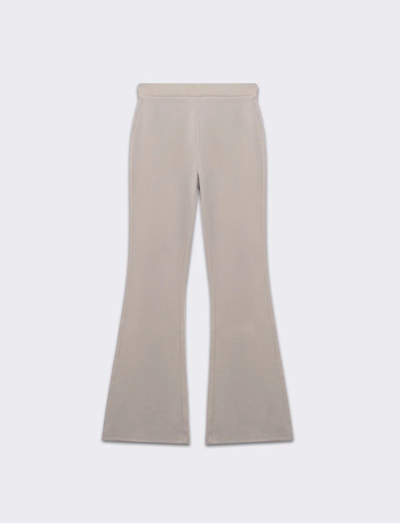 Pantalone basico flare da donna - Sabbia
