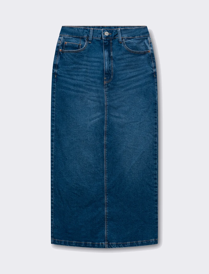 Longuette denim da donna - DENIM SCURO
