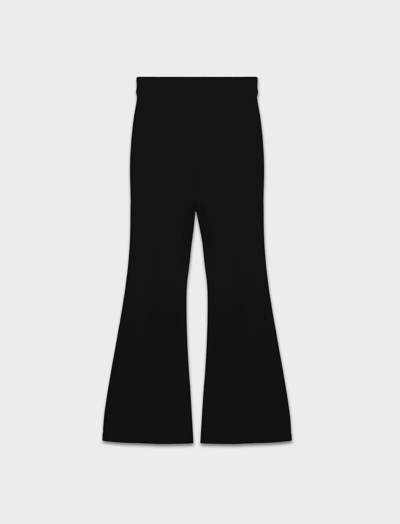 Pantalone basico flare da donna - Nero