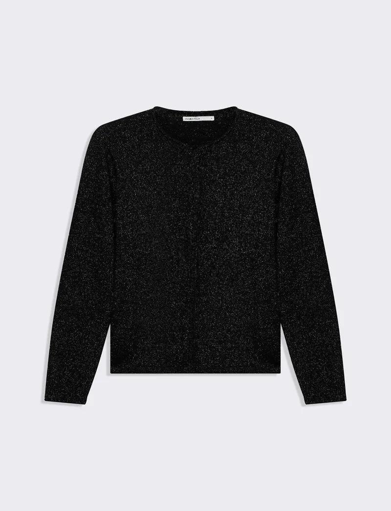 Cardigan manica lunga da donna - Nero