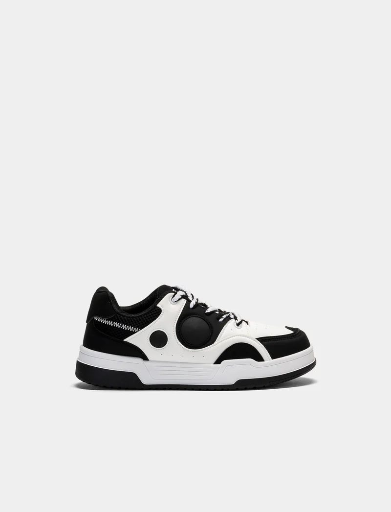 Sneakers da uomo bicolor - Nero