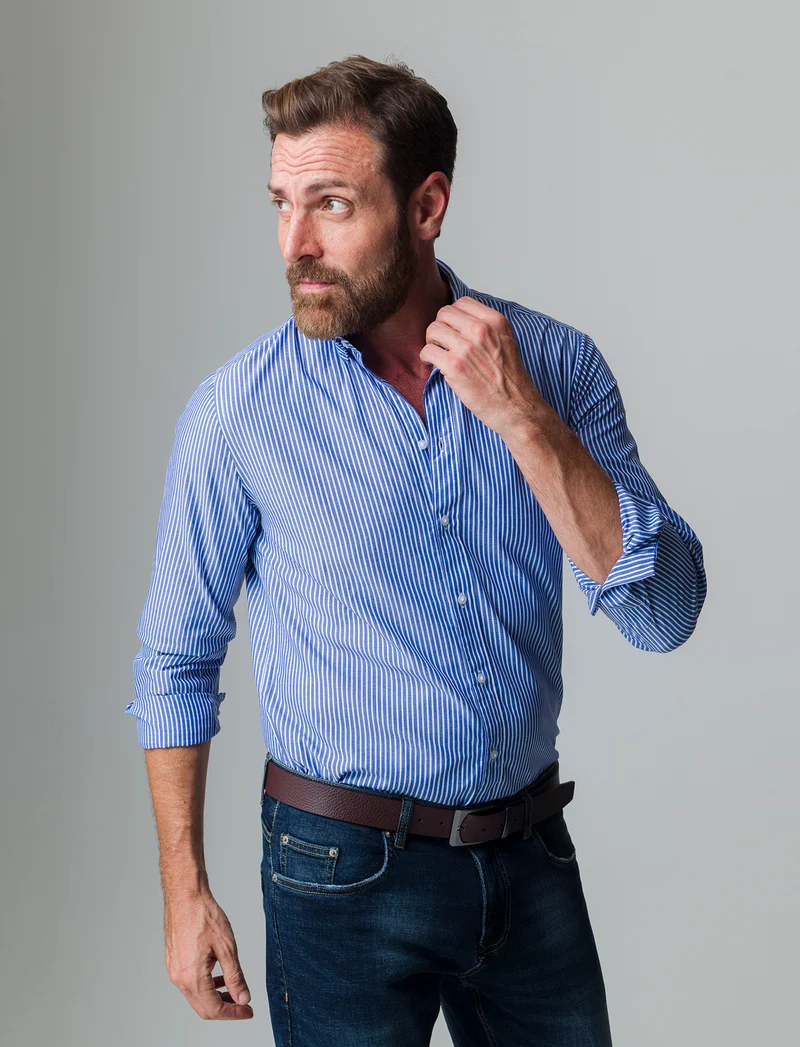 Camicia regular fit easy iron unita ed a fantasia da uomo - Avion
