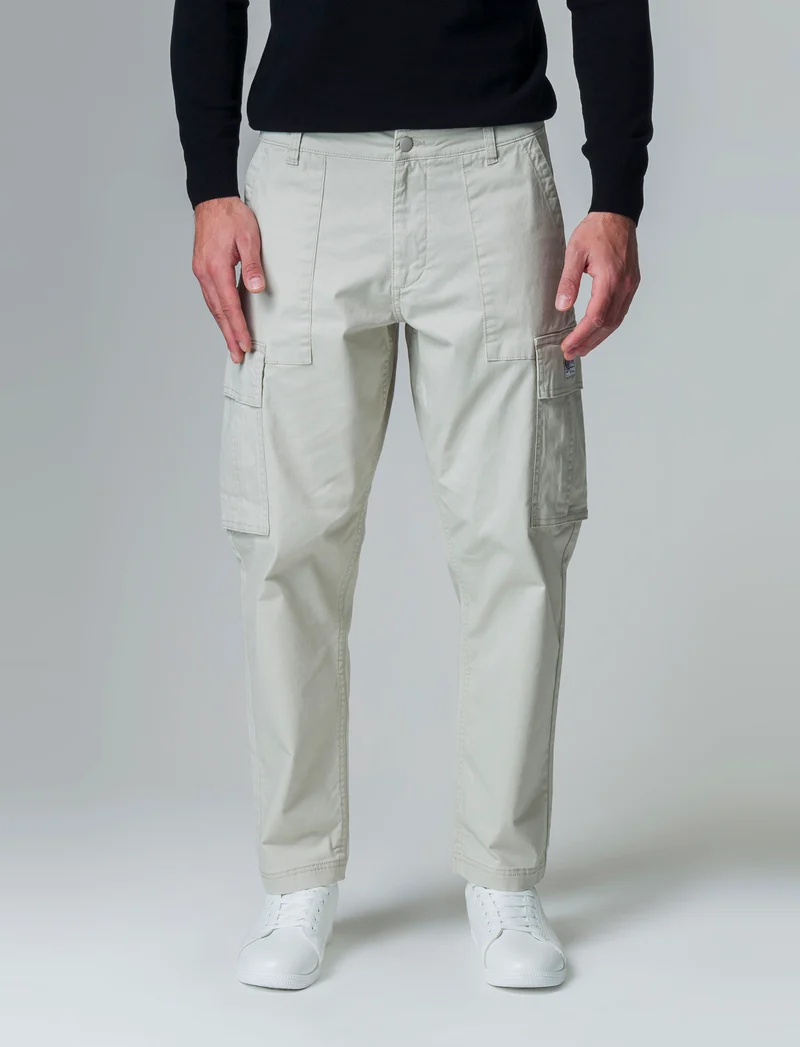Pantaloni relaxed cargo fit da uomo - Grigio ghiaccio