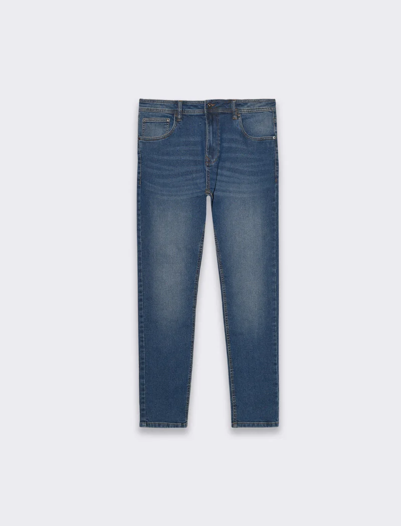Jeans skinny fit blu scuro da uomo - DENIM SCURO