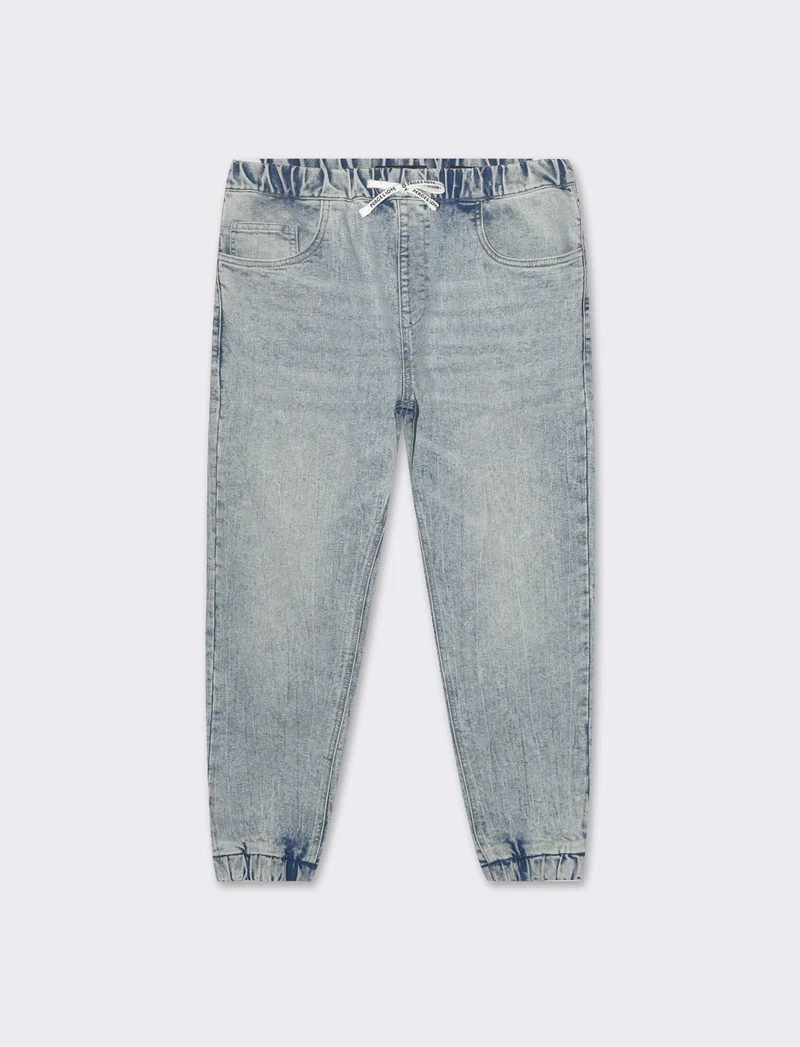 Jeans modello jogger da uomo - Denim chiaro