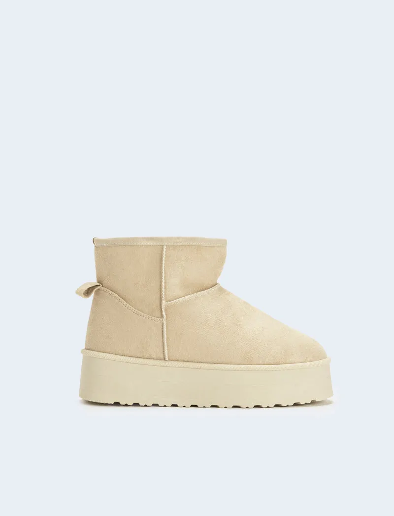 Tronchetto da neve da donna - Beige