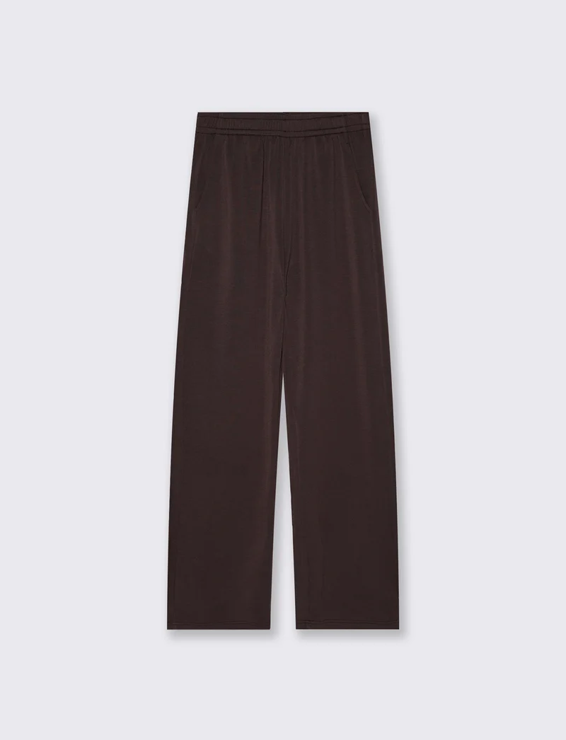 jogger in scuba con elastico e tasche - Moro
