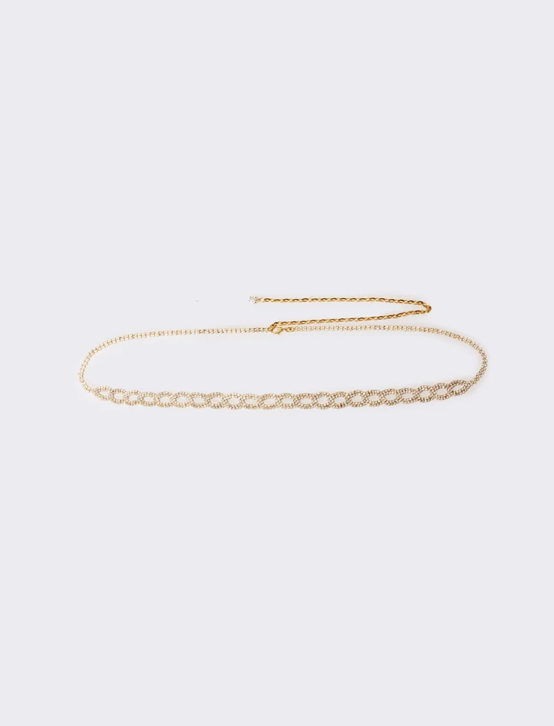 Cintura donna con strass - Oro