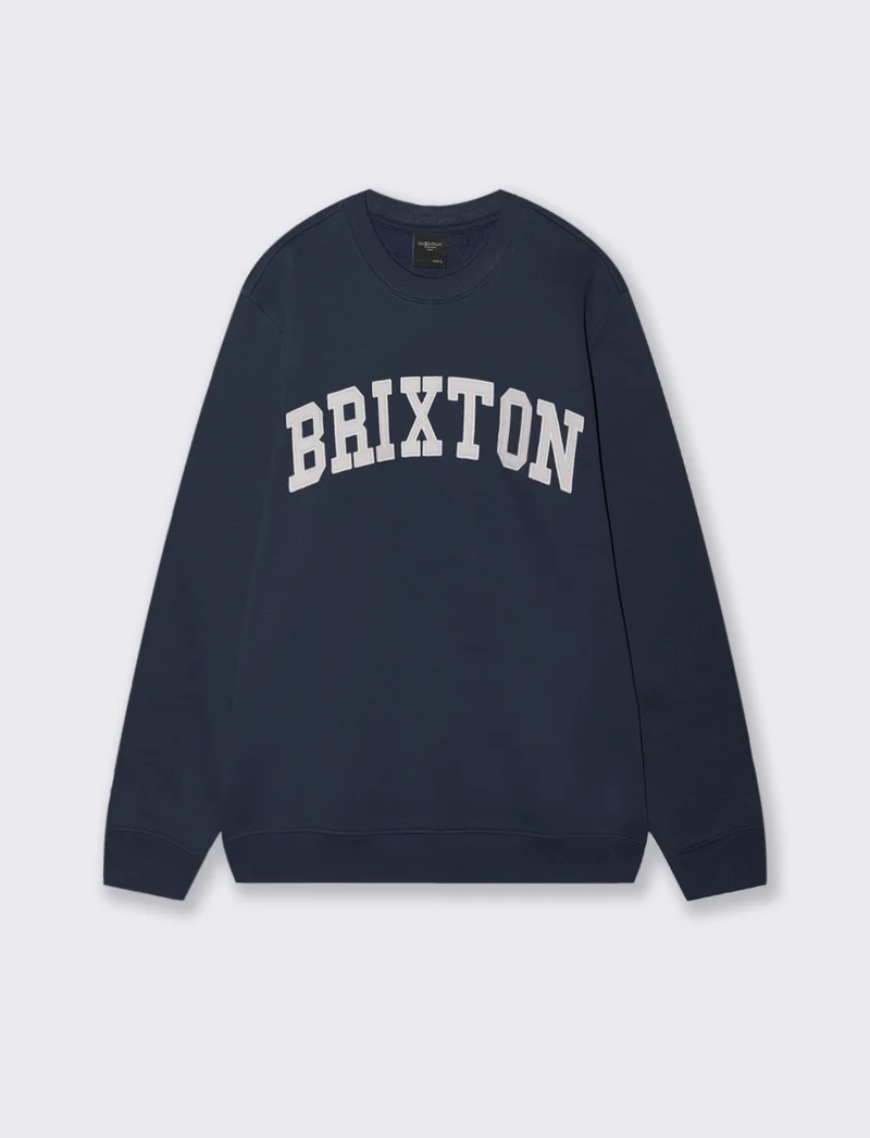 Felpa cappuccio con stampe a contrasto - Blu