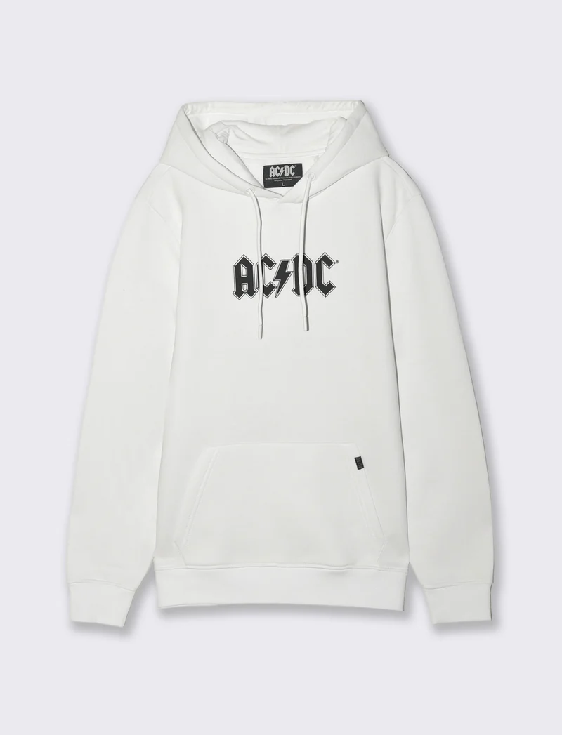 FELPA STAMPA AC DC - Bianco