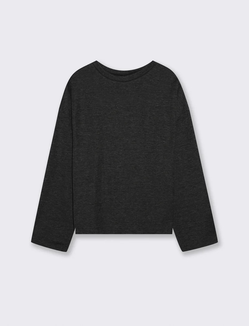 MAGLIA MEZZO COLLO - Nero