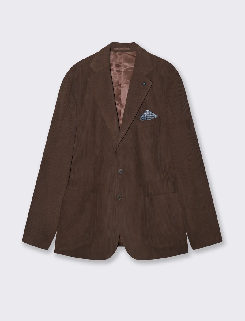 BLAZER IN VELLUTO DA COMPLETO FORMAL FIT - Moro