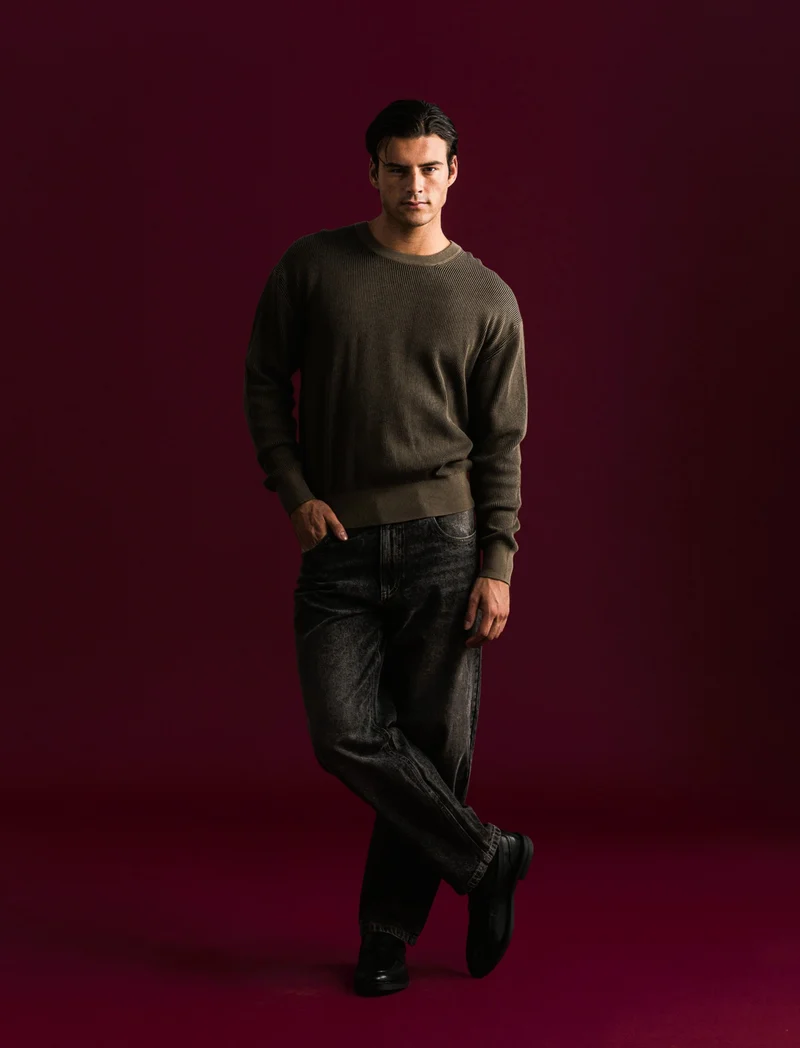 JEANS NERO STRAIGHT FIT - Nero